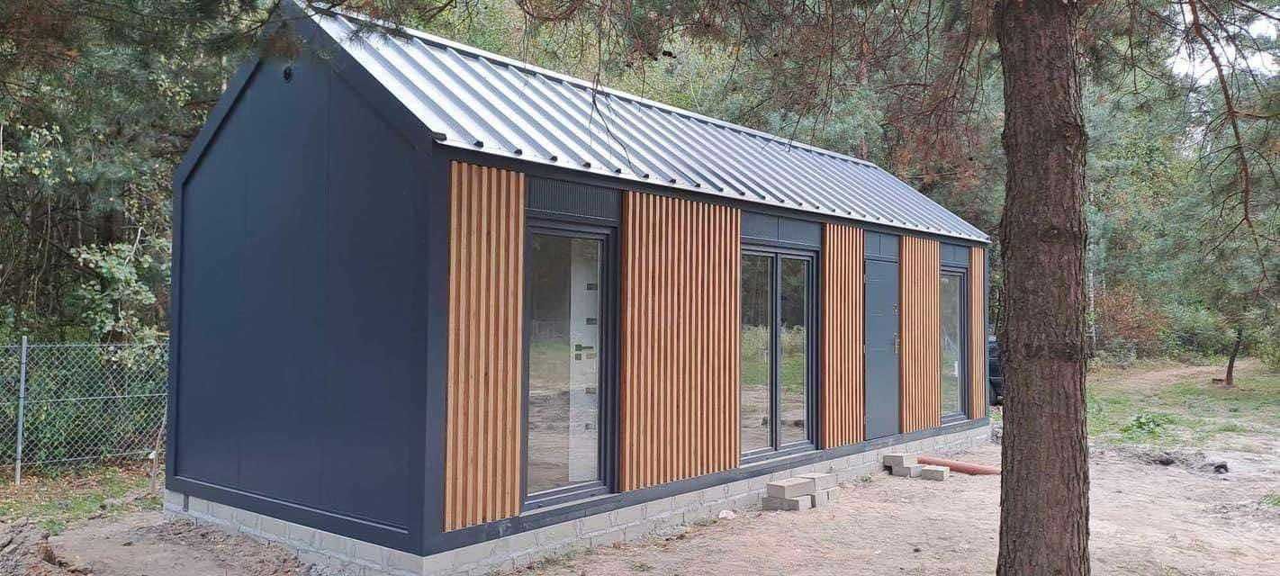 Domek letniskowy/całoroczny 10x3,5 (35m2) - wyposażony