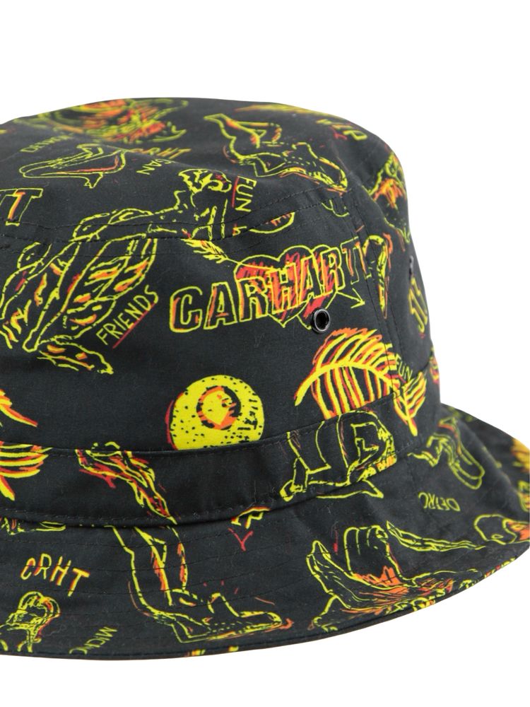 CARHARTT WIP панама чорна з малюнком. Панамка. Оригінал