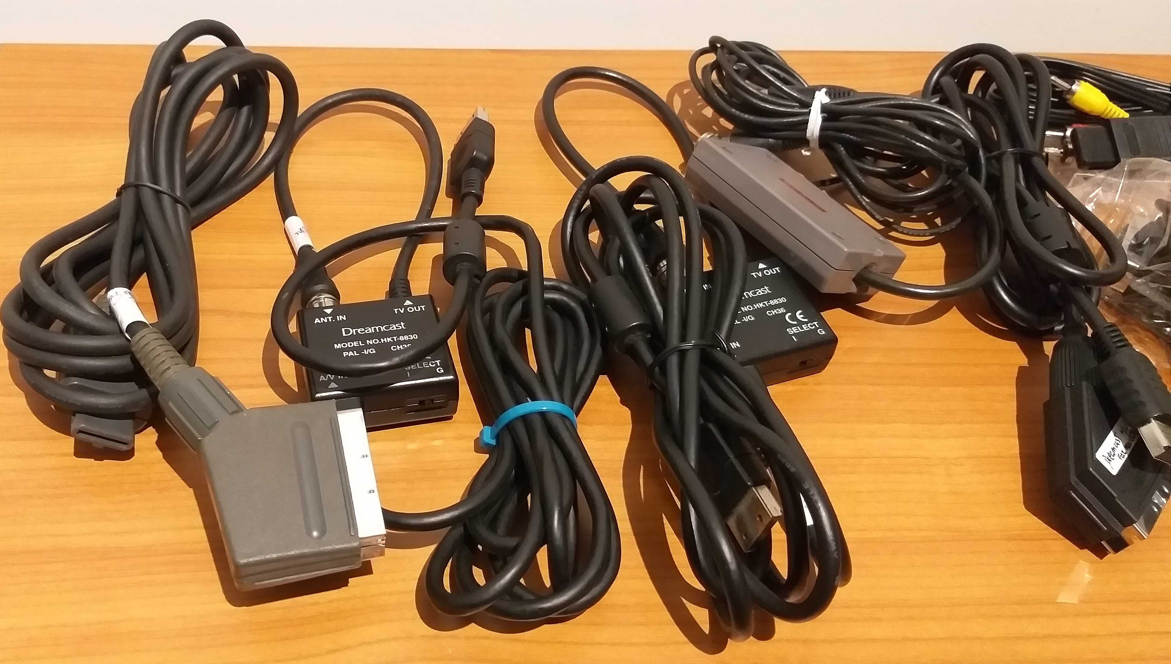 Cabos de tv e energia - Dreamcast - N64 - PS1 PS2 - NES -Game Cube- MS