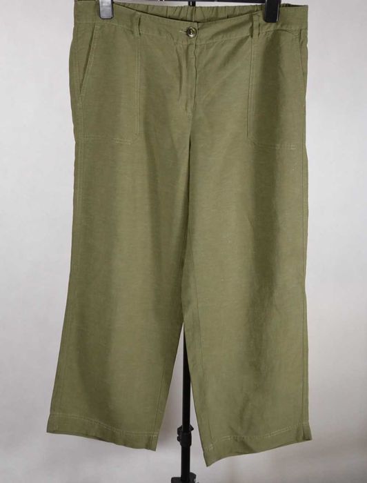 PETER HAHN Spodnie Damskie 46/48 Wiskoza Len Oryginalne Super Stan