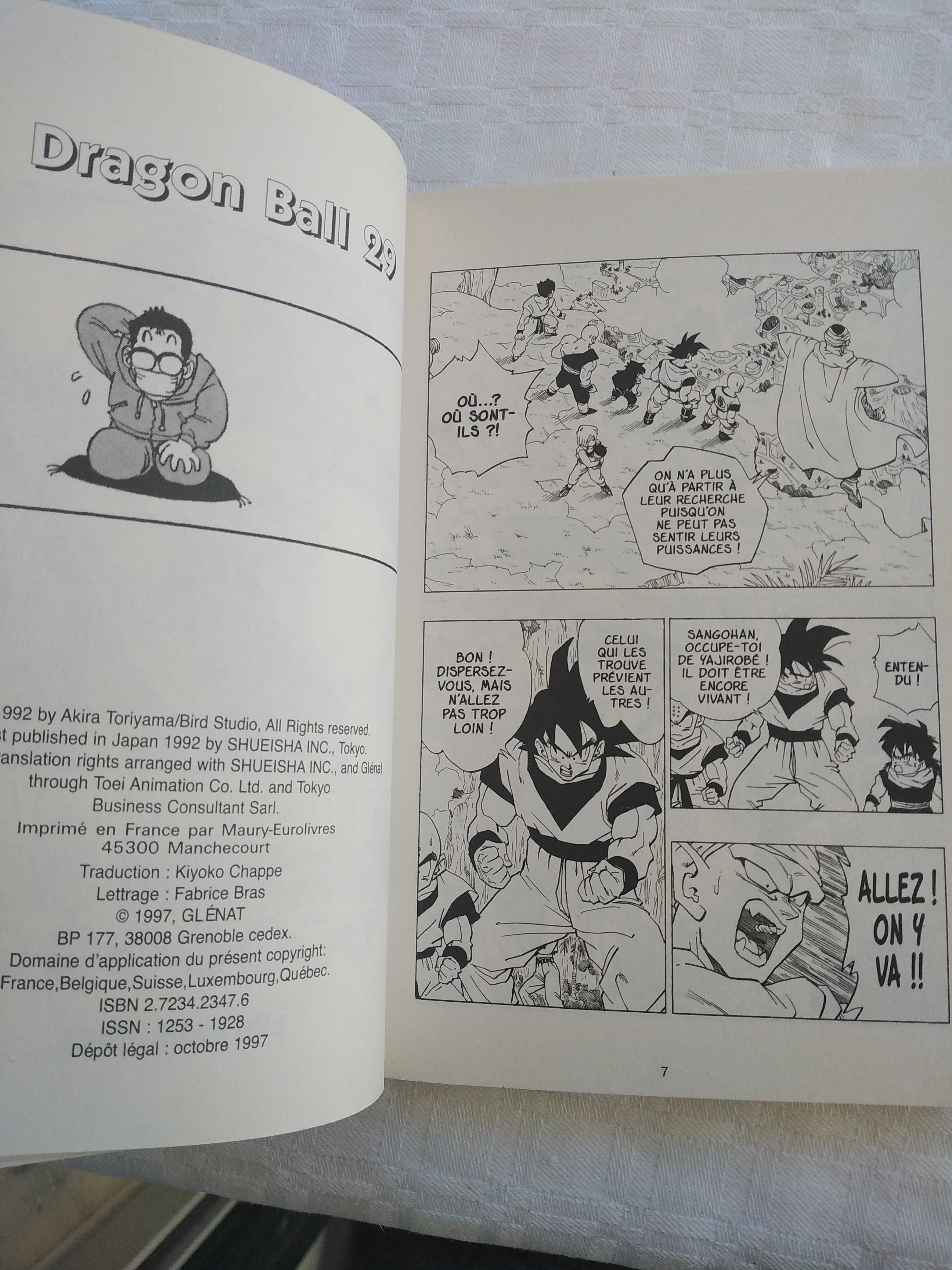 Livro Manga Dragonball, nº29, em Francês