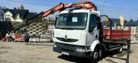 Renault Midlum  Renault Midlum + dźwig HDS Atlas 4,4t +wywrot na 3 strony stan B.Dobry