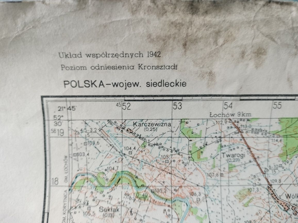 Stare mapy wojskowe topograficzne
