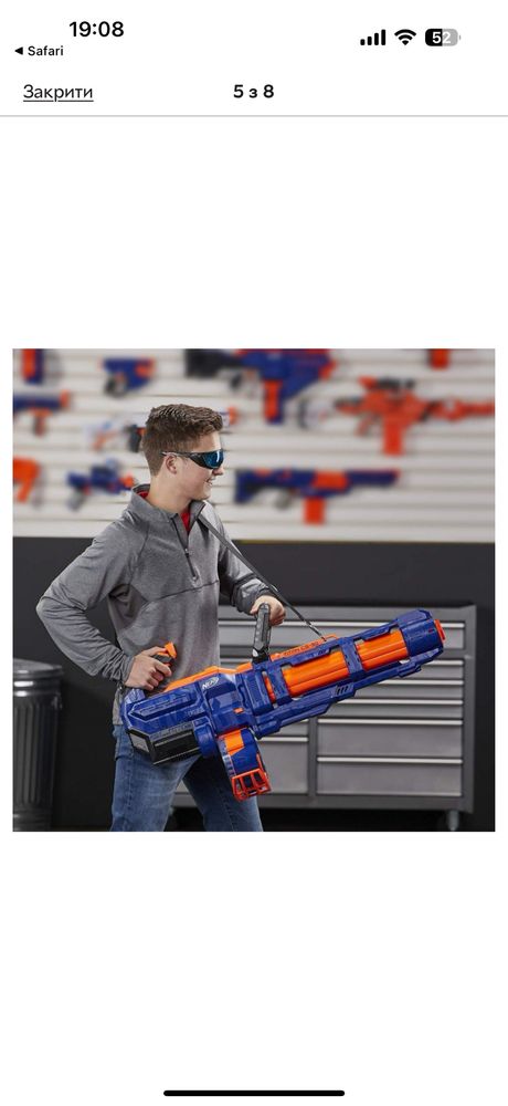 Мініган Бластер NERF Elite Titan CS-50