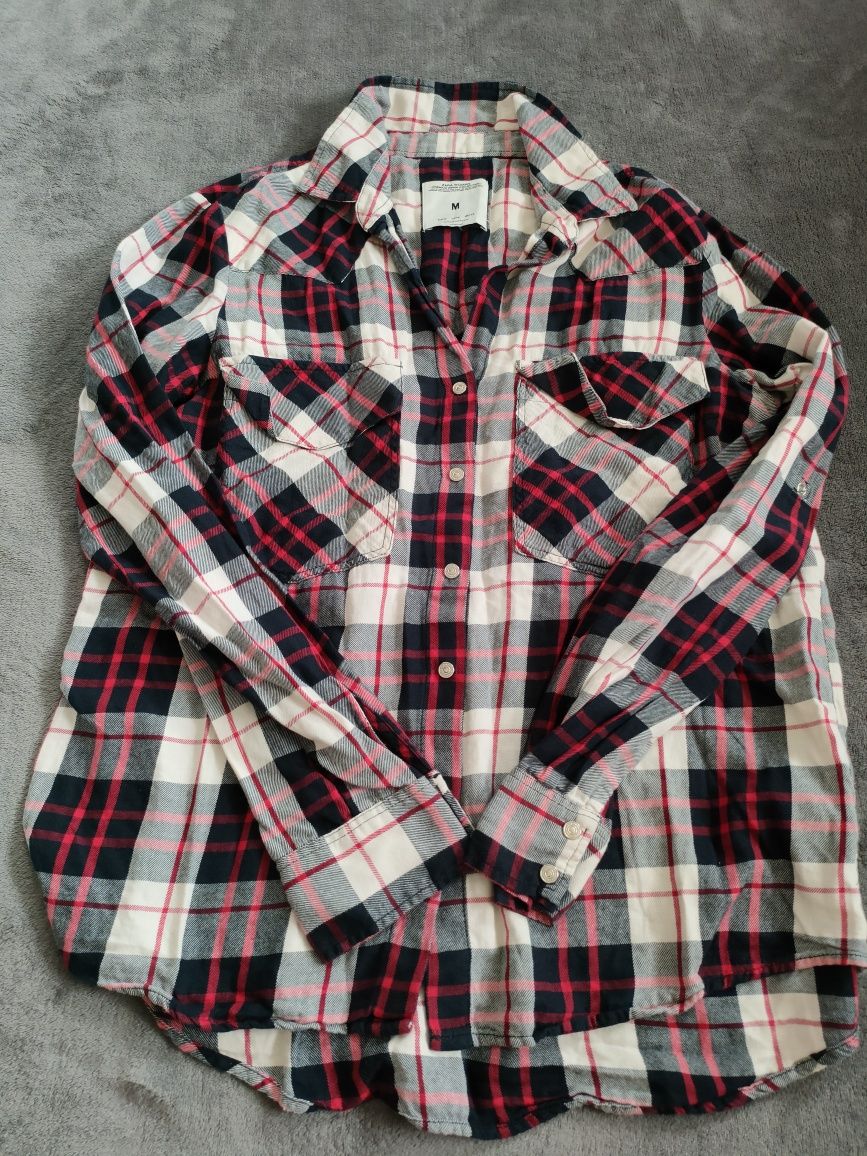 ZARA Koszula w kratę | EU 38 | Bawełna | Styl Lumberjack