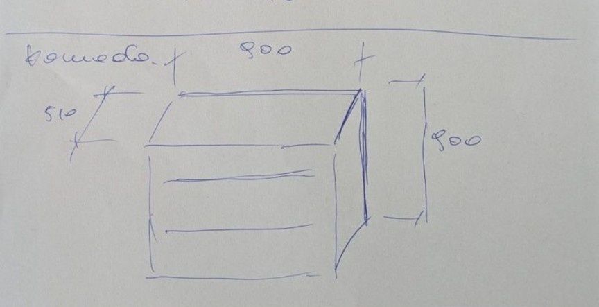 Komoda 510*900 sosna barwiona