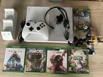 Xbox one s gry 1 pad ładowarka