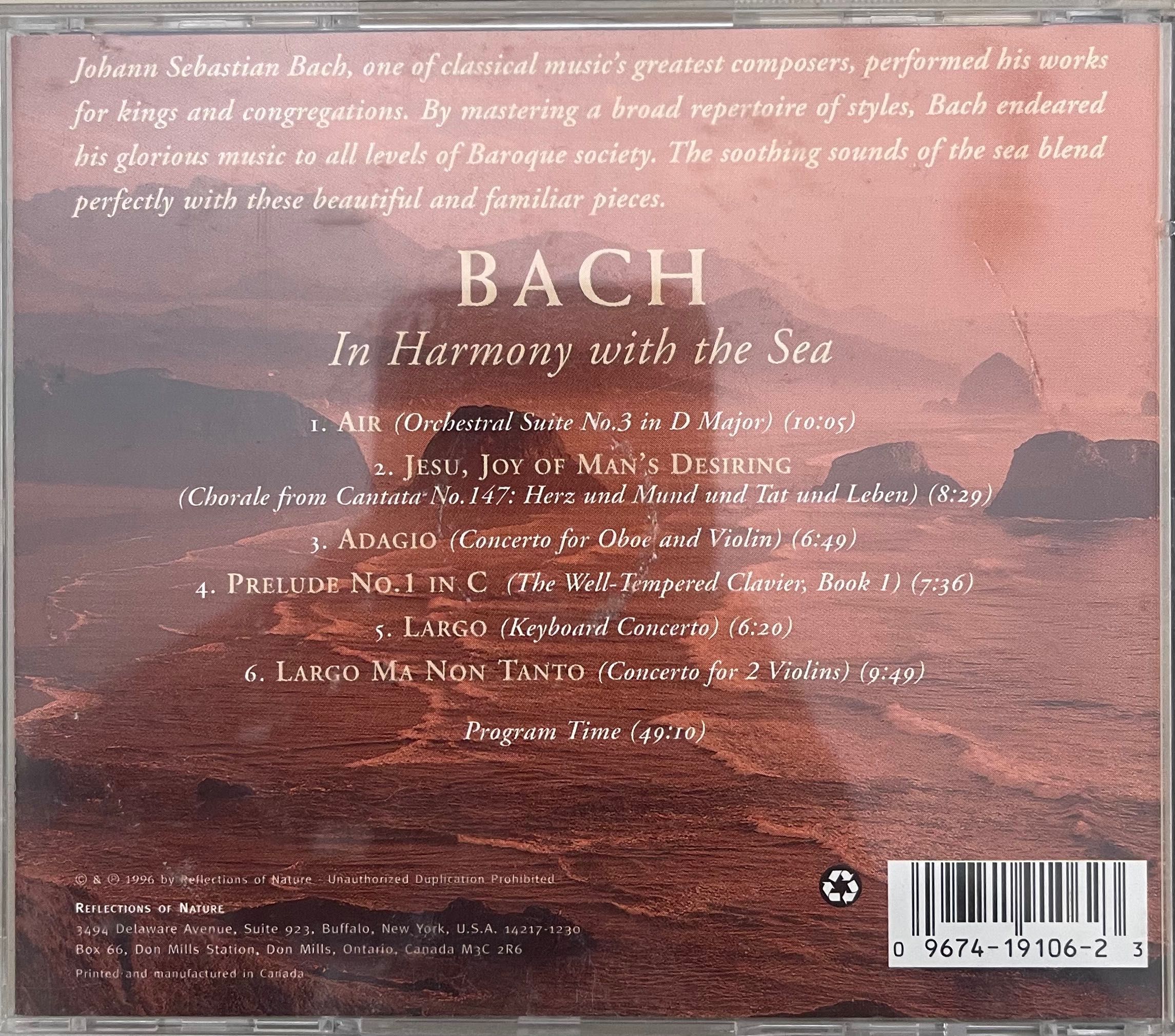 CD | Reflections of Nature | Bach