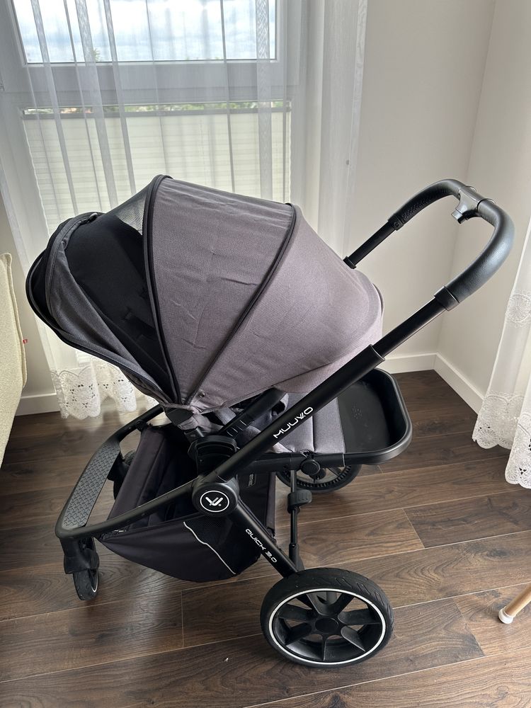 Wózek muuvo 3.0 quick XL 3w1 grafitowy fotelik cybex z bazą