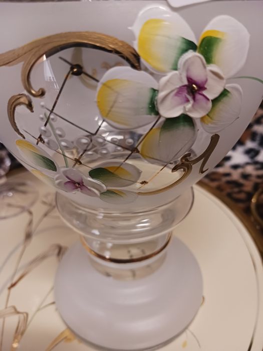 Bohemia kieliszki karafka recznie malowane