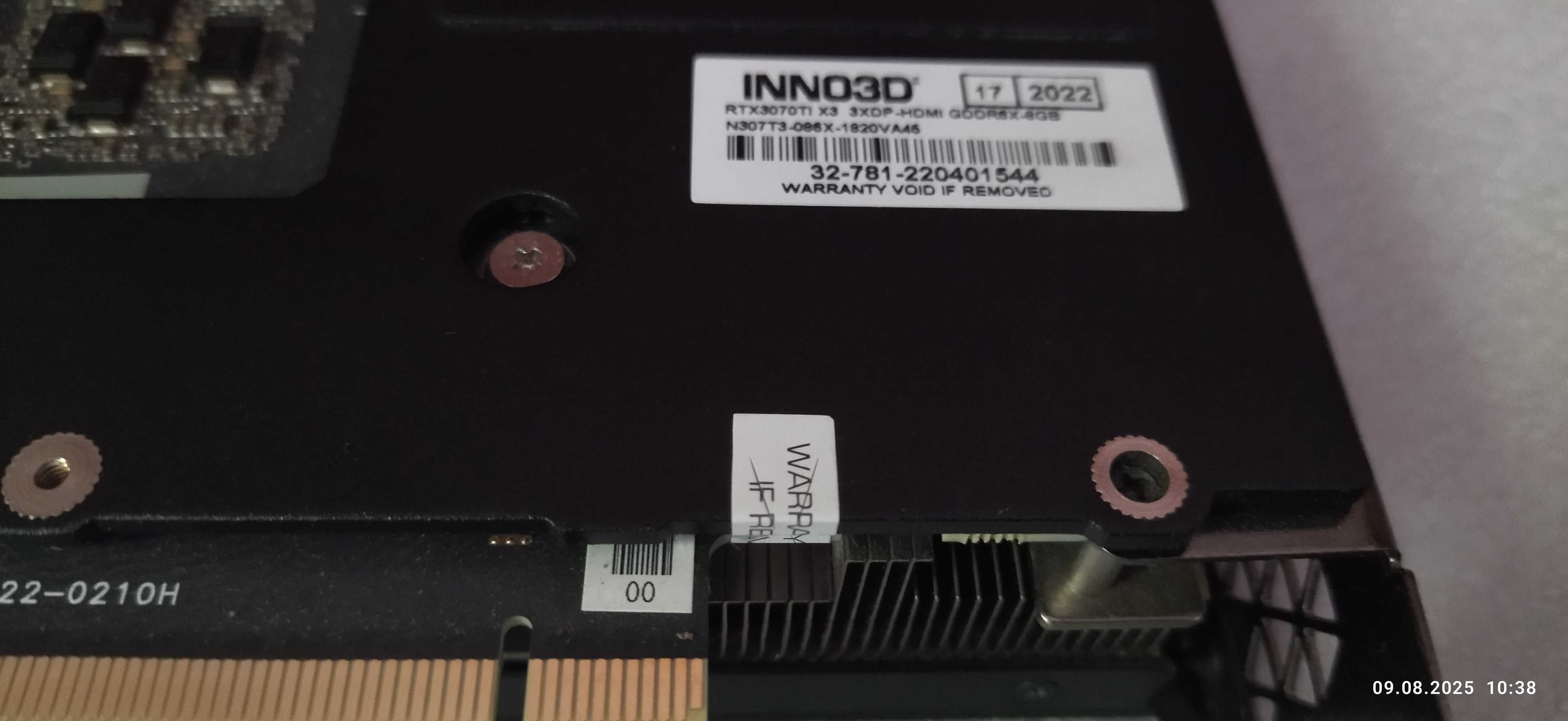 INNO3D Geforce RTX 3070 TI X3, ASUS Dual GeForce RTX 4070 OC Edition