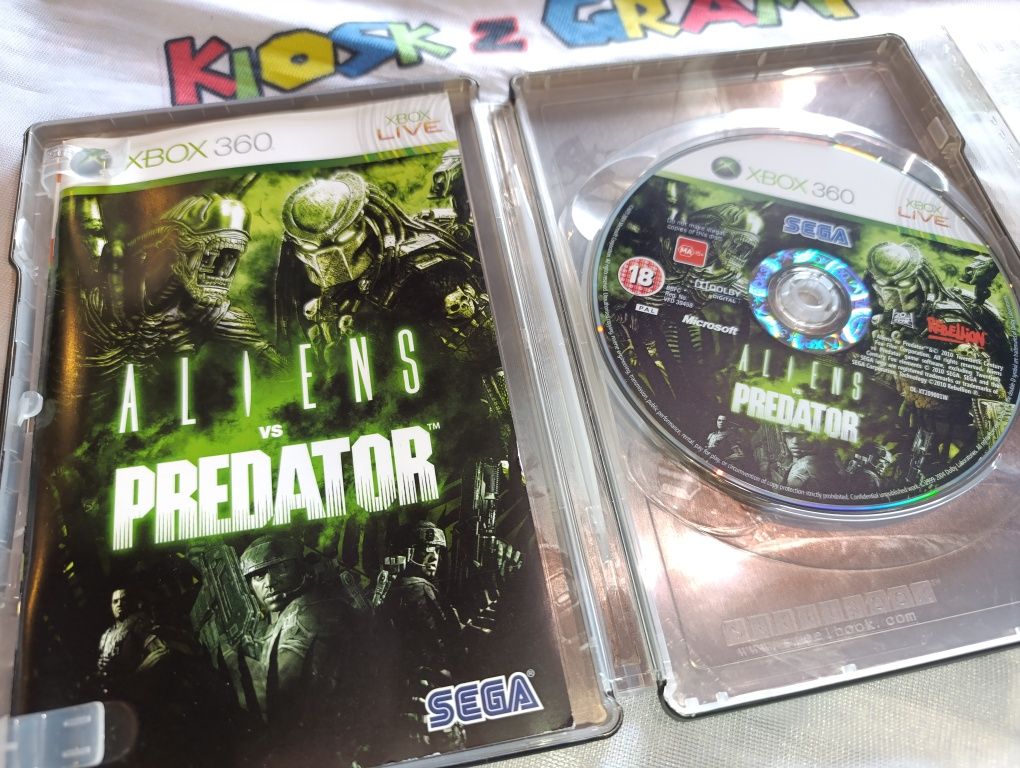 Aliens Vs Predator gra + steelbook Xbox360 stan niemal 10/10