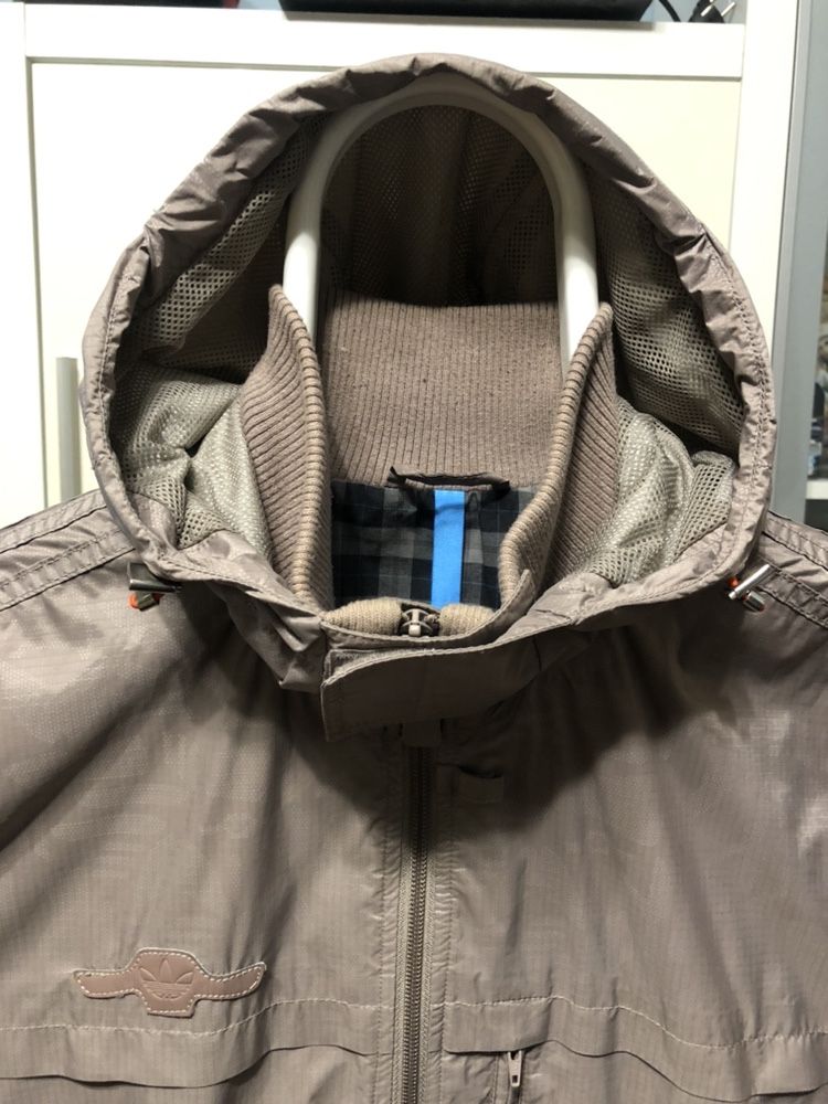 Кофта ветровка Adidas оригинал M от дождя плащевка дождевик
