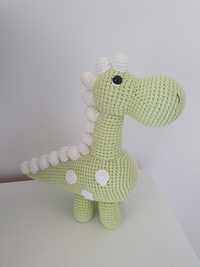 Dinozaur amigurumi wykonany na szydełku handmade amigurumi