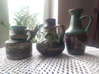 Piękny ceramiczny wazon lata 60/70