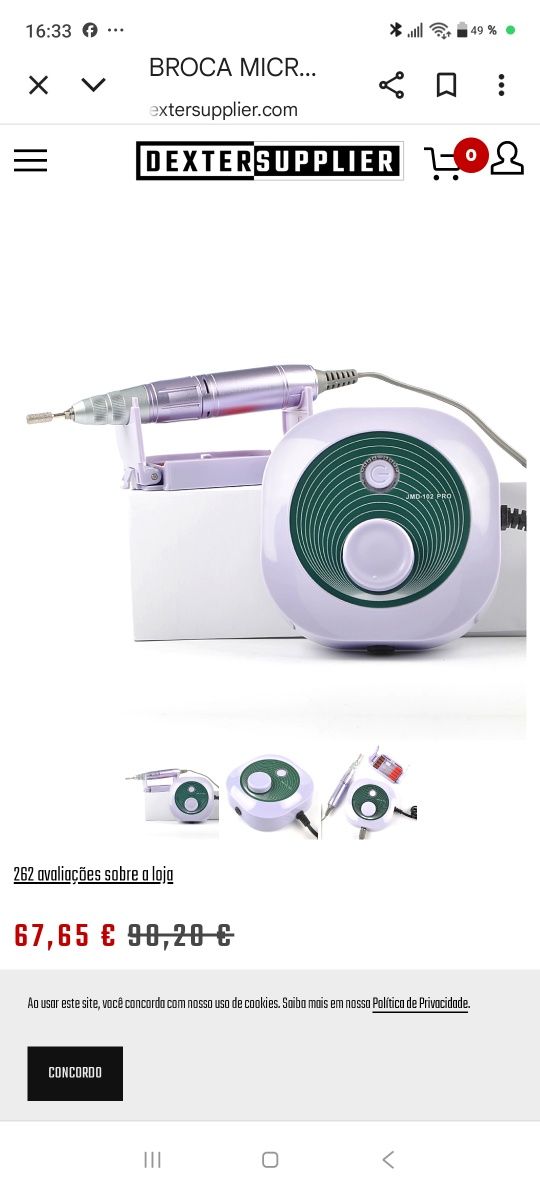 Broca Micromotor 35.000, JDM 102- PRO