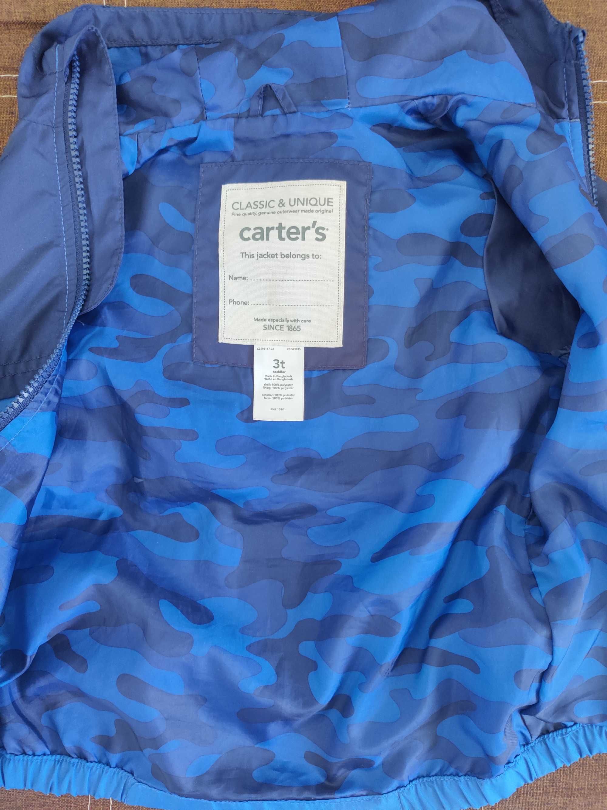 Дитяча легка куртка (вітровка) Carters 3t