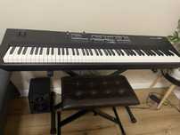 Pianino elektr.Kurzweil sp1+monitory alesis elevate 5+statyw+futeral