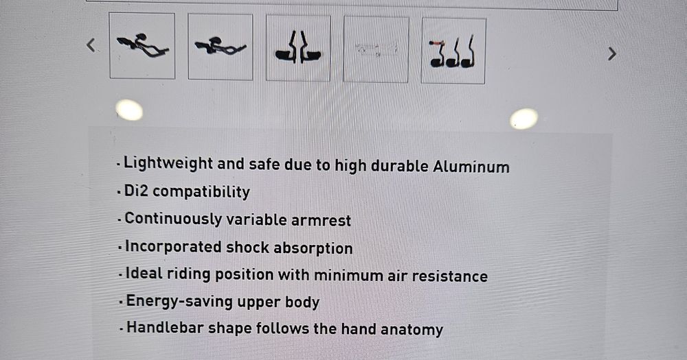 Barras guiador bicicleta estrada