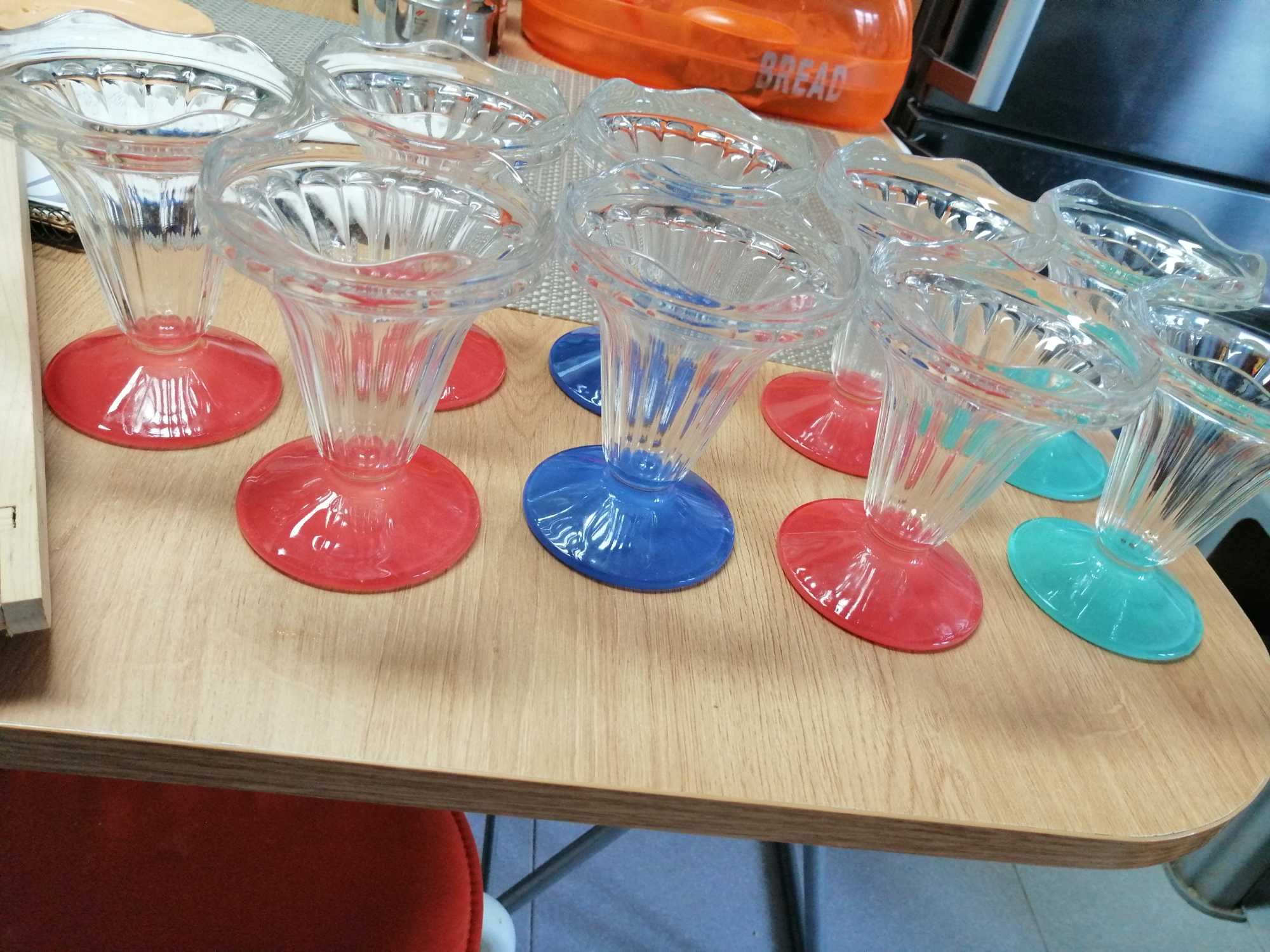 Taças Para gelado/salada frutas ( conjunto 9)