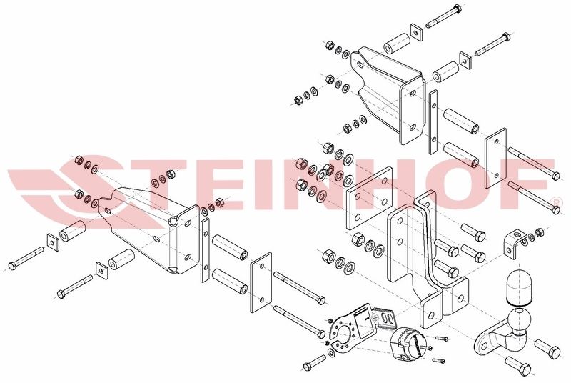 HAK HOLOWNICZY + Moduł 7 Pin do Mercedes W163  Mercedes ML