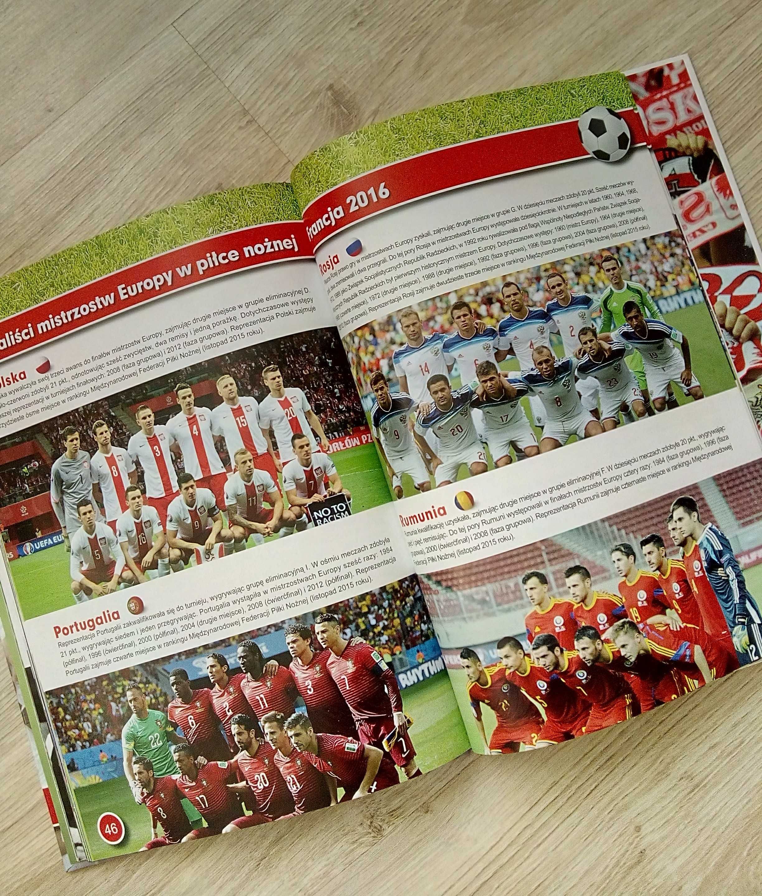 Książka atlas Mistrzostwa Europy w piłce nożnej Francja 2016