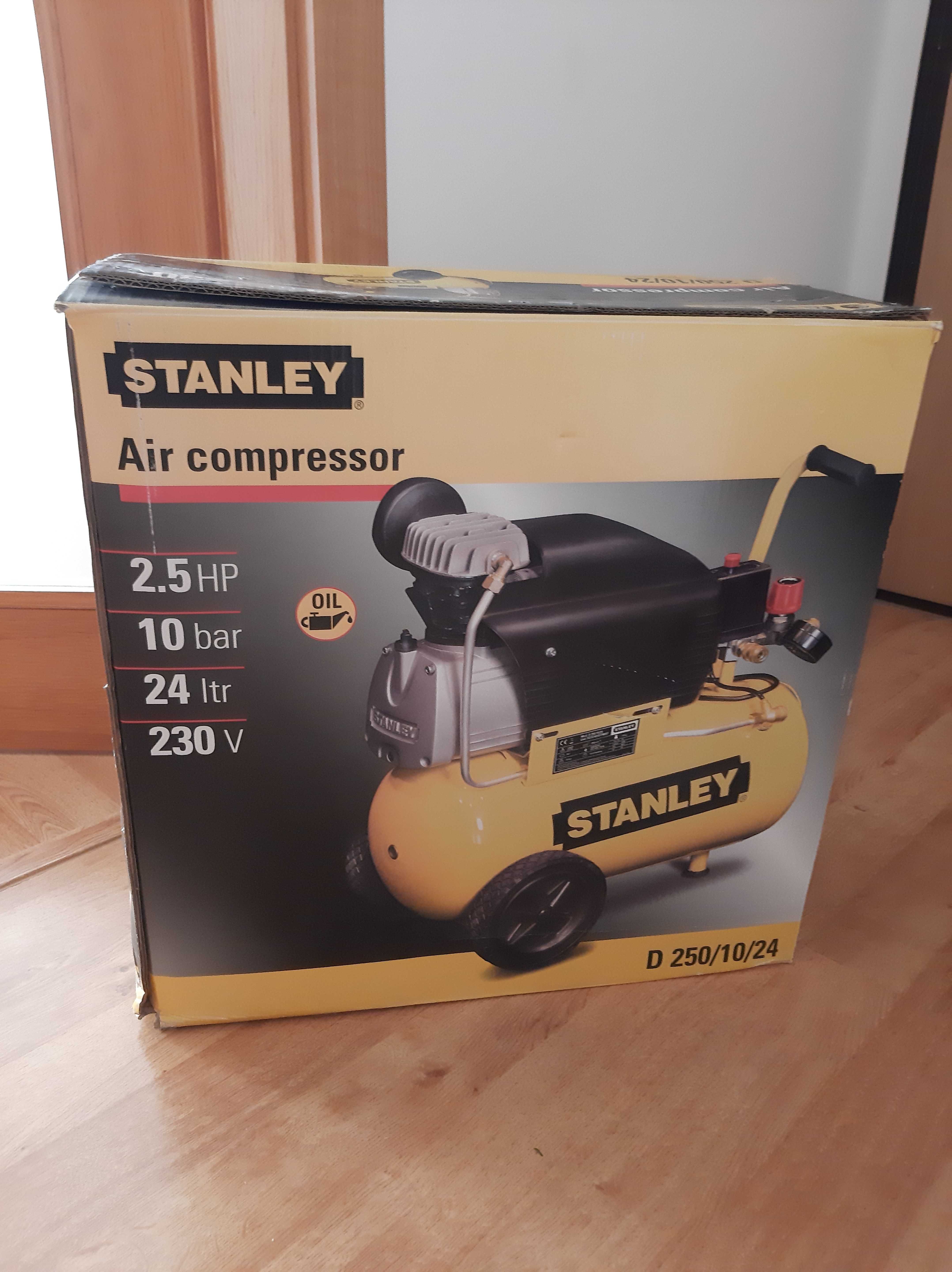 Stanley Compressor com Óleo 24L 2.5CV 10 Bar - Novo em caixa