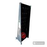 Metalowy solidny stojak organizer z uchwytami