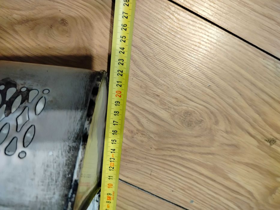 Przedwojenny emaliowany pojemnik na cebulę