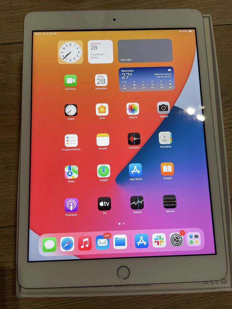 iPad 10,2” 8th gen 32GB wifi jak nowy