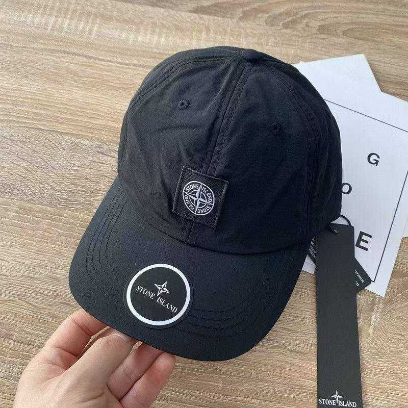 Стильна чорна кепка Stone Island Кепка стон исланд Синя кепка Stone