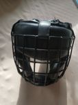 Kask kokserski, kick boxing, Everlast skórzany, z kratka, Mma, K1