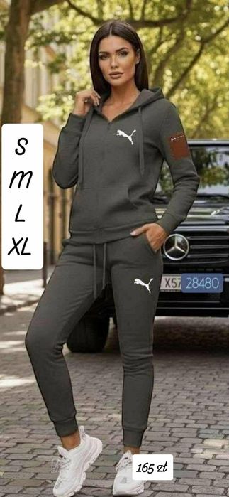 Nowy Komplet Damski Szyte logo S M L XL Różne modele.