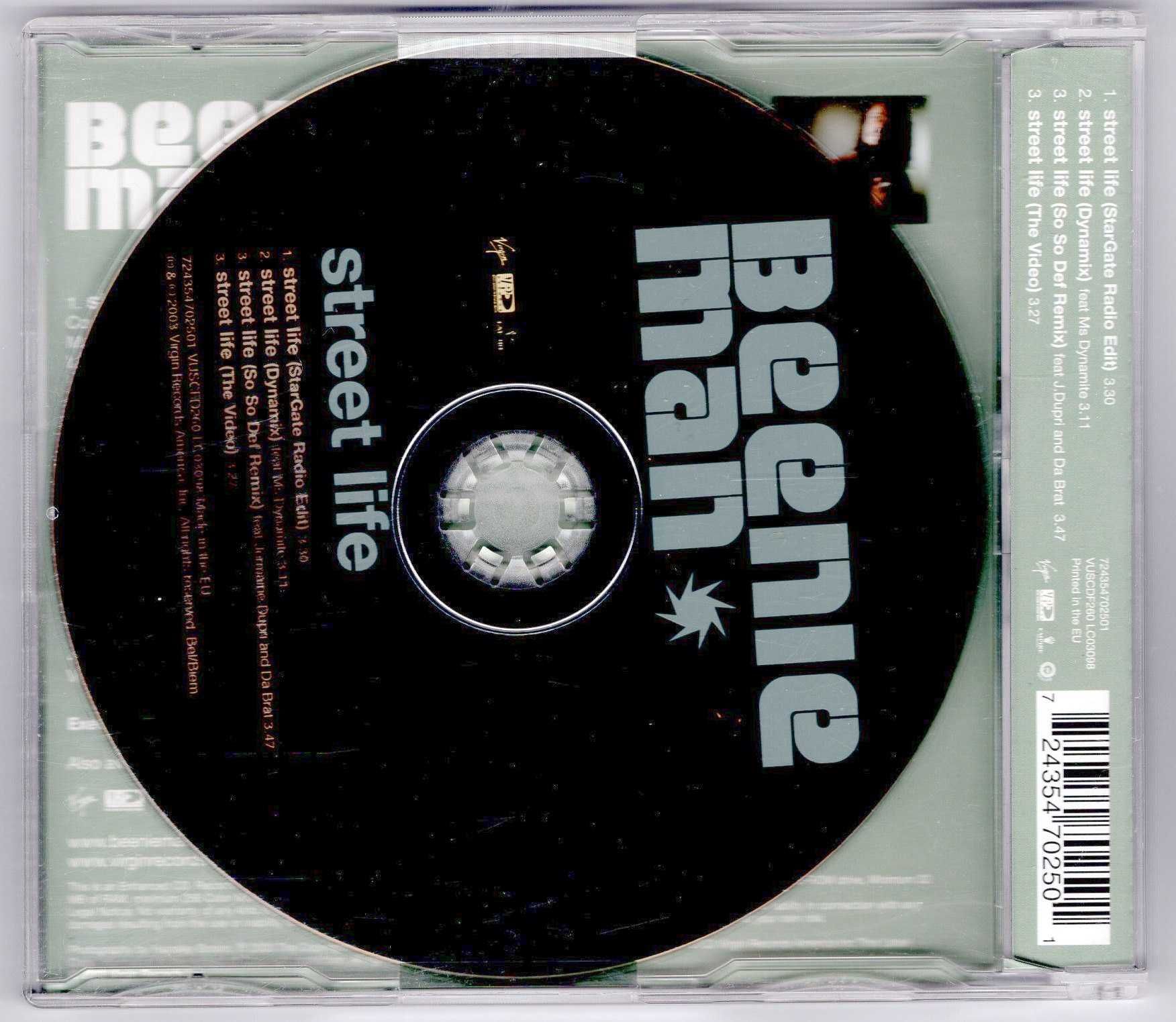Beenie Man - Street Life (CD, Maxi Singiel)