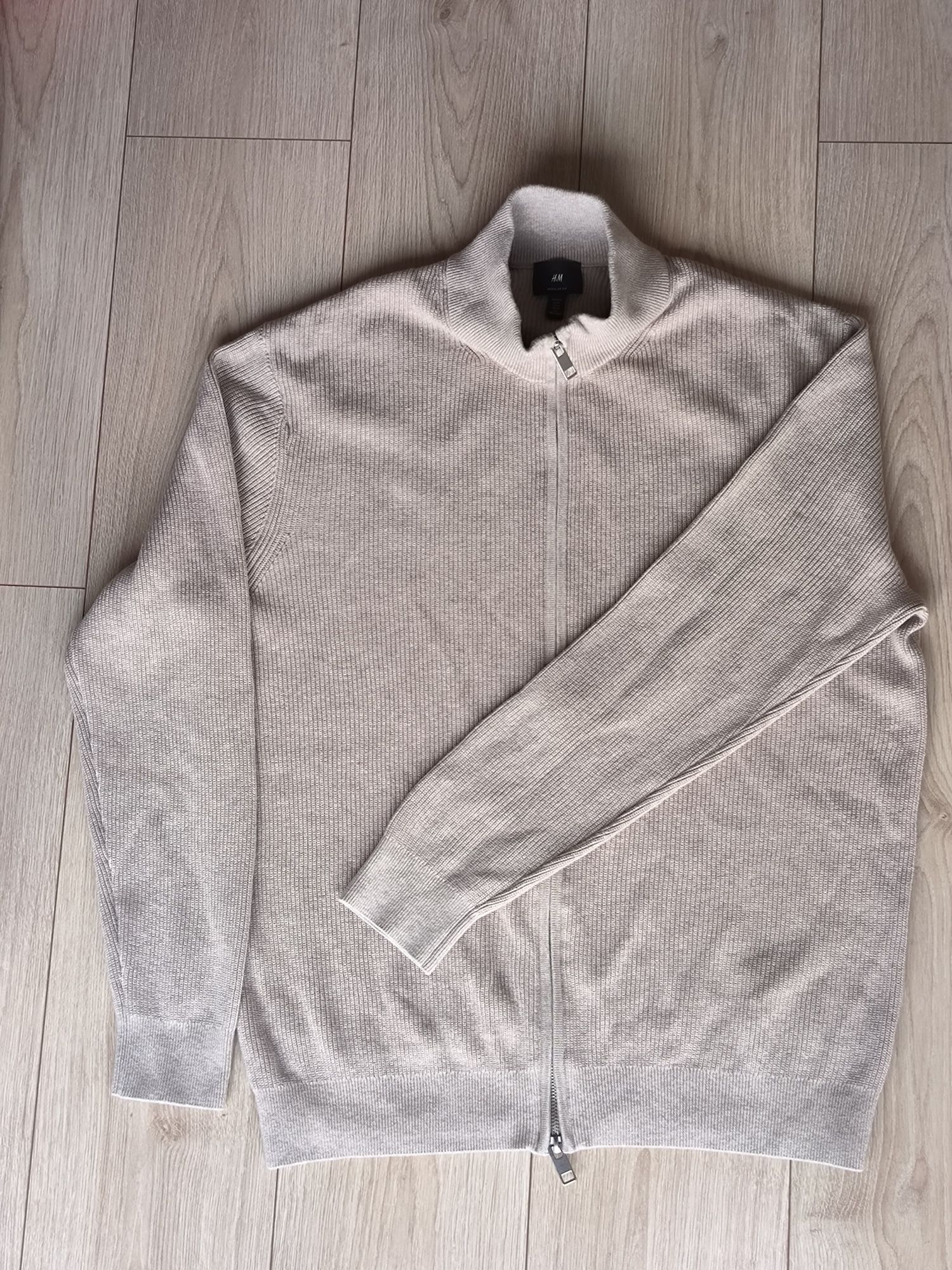 Beżowy kardigan męski H&M rozm. M