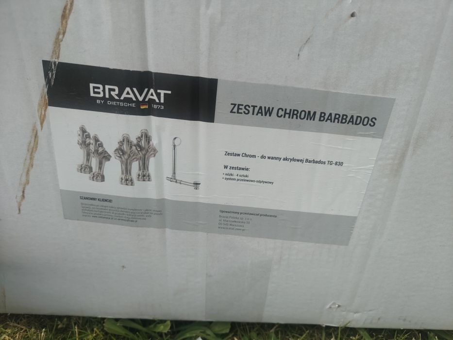 Nogi od wanny Barbados retro