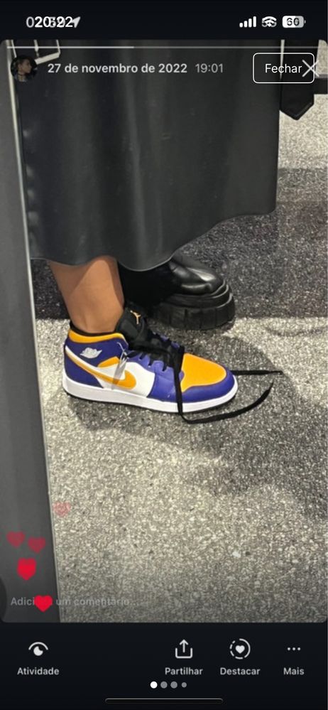 Jordan 1 Mid Lakers