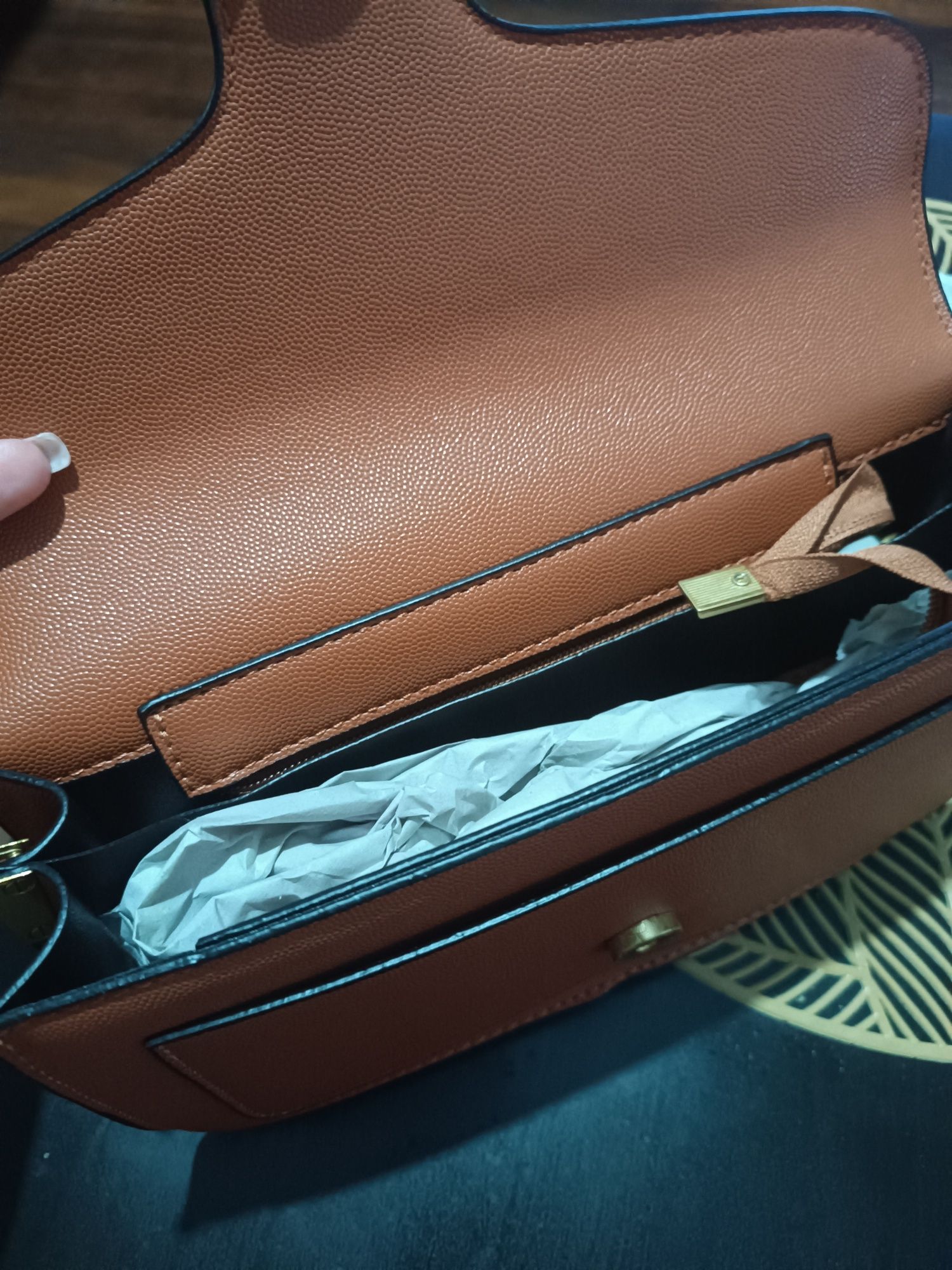 Bolsa camel Coach nova