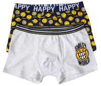 MAJTKI bokserki bawełna HAPPY SMILEY 2 pack 158/164