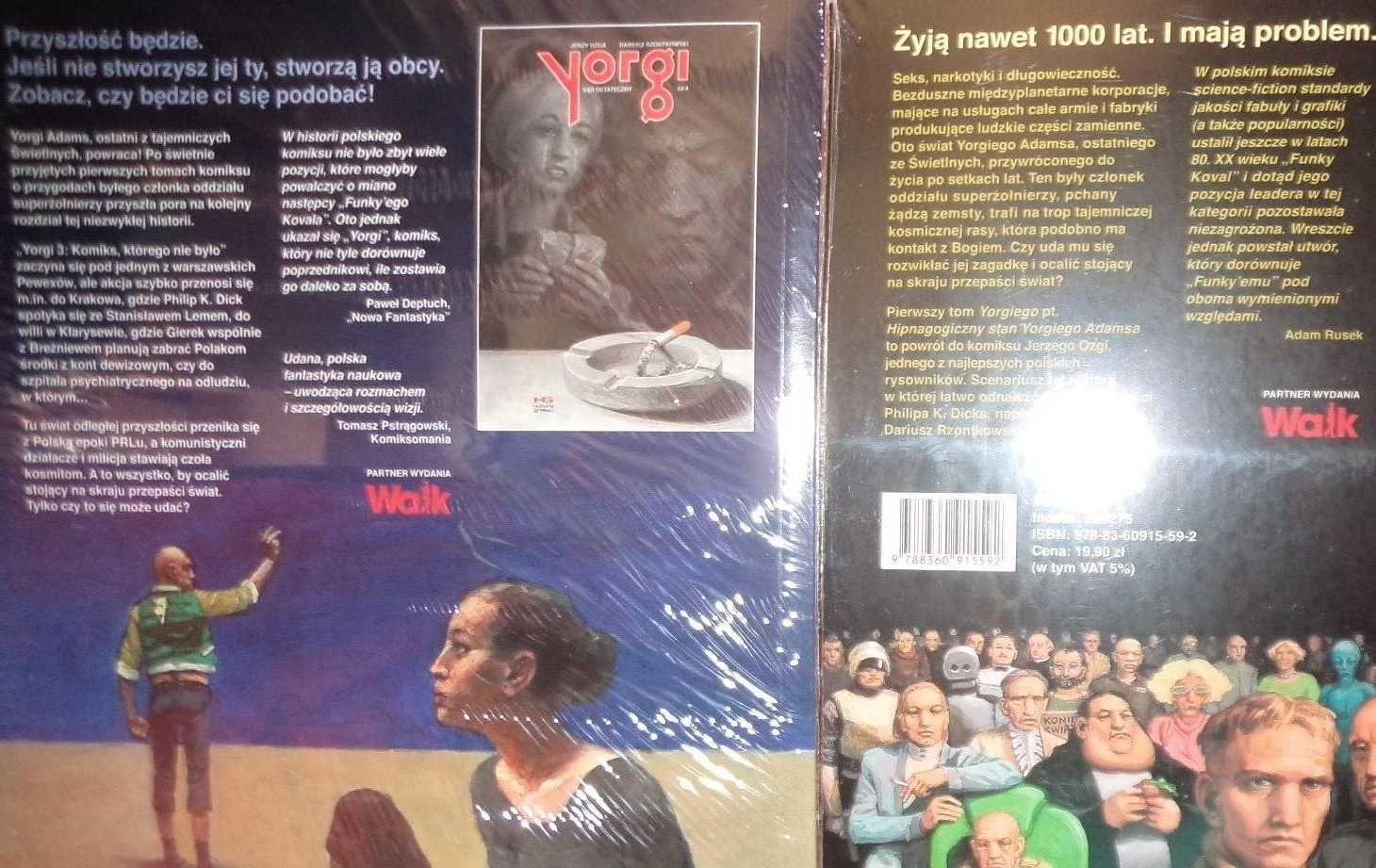 Komiks YORGI - Jerzy Ozga - FOLIA, nowe, 4 tomy, komplet