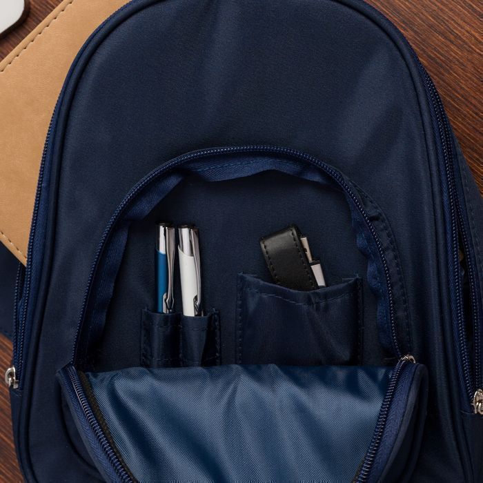 Plecak plecaczek damski mały lekki wodoodporny elegancki granat