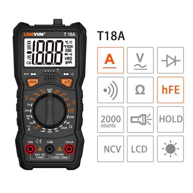 Multimetro Lomvum T18A