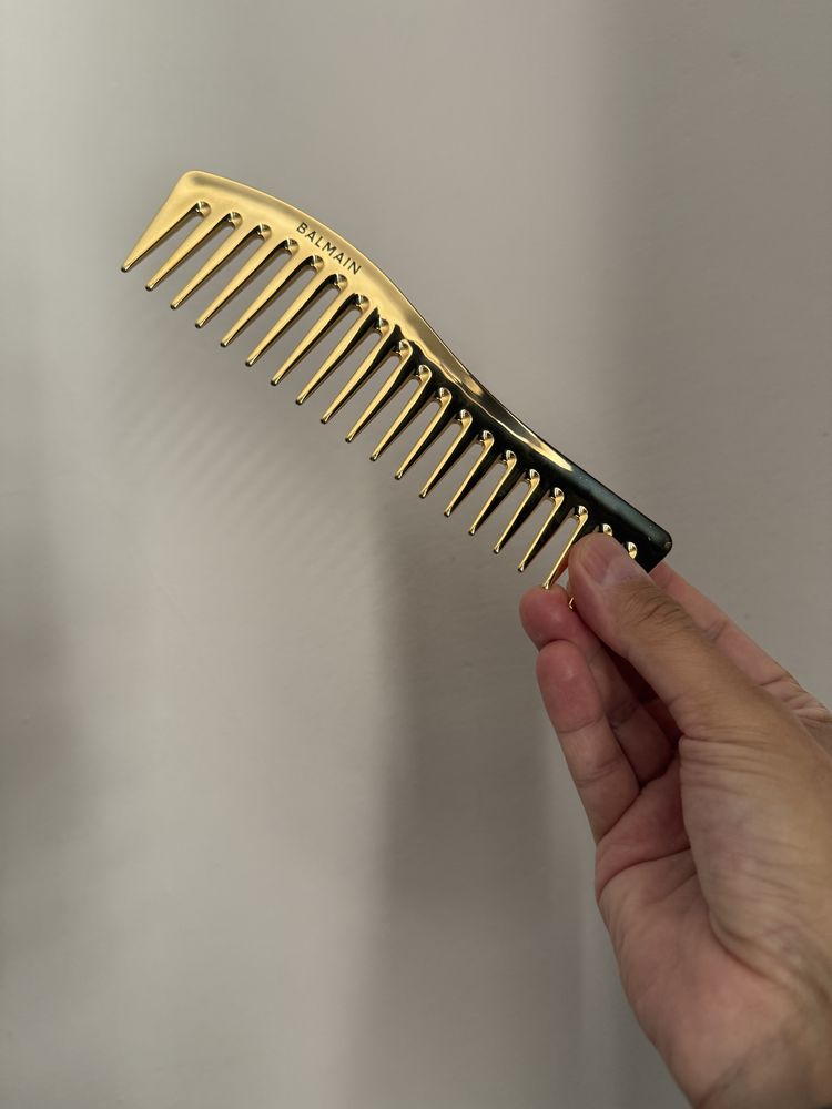 Grzebien 14 k zloto Balmain Paris