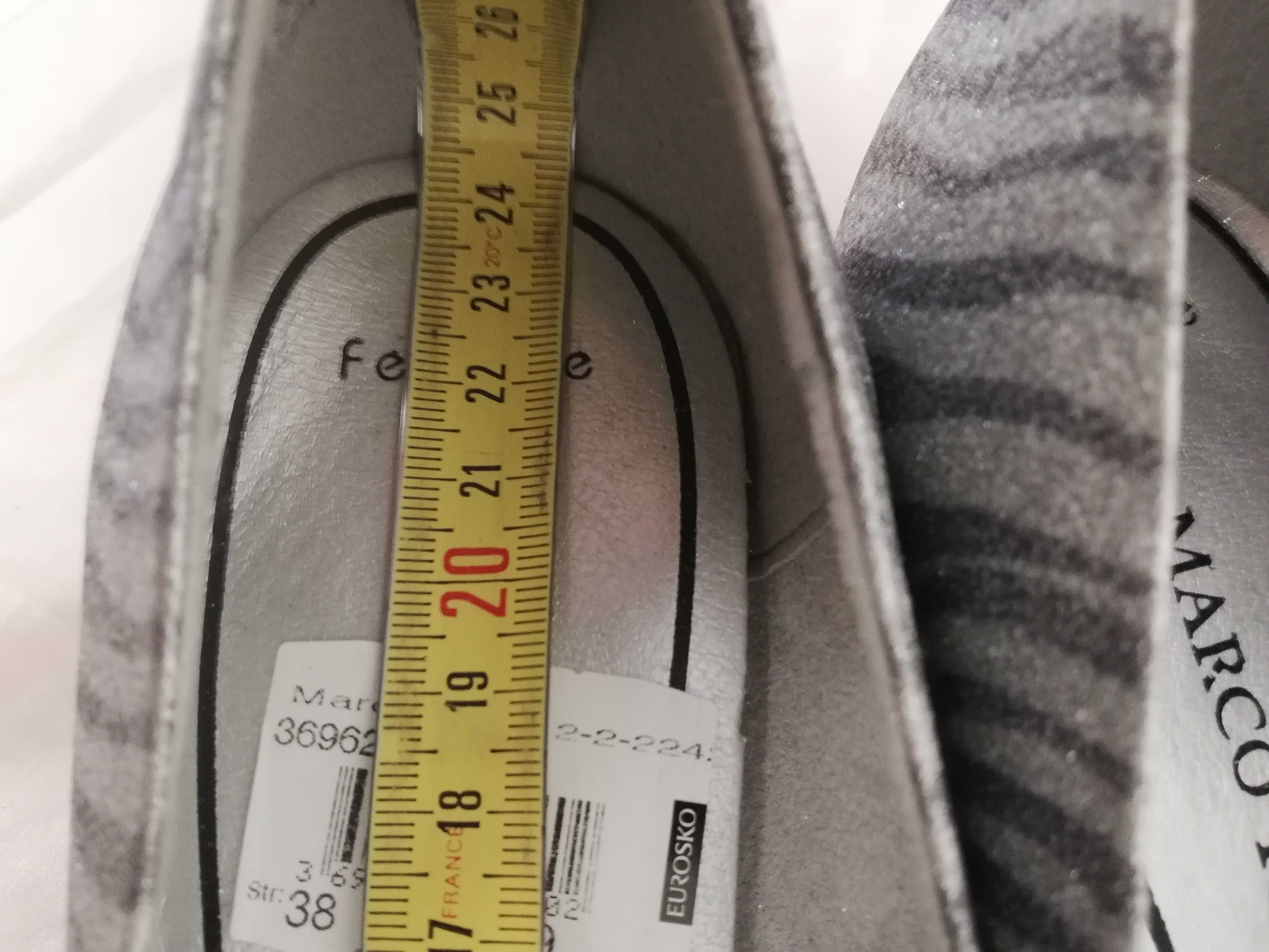 Buty czółenka Marco Tozzi r. 38 , wkł 24,5 cm