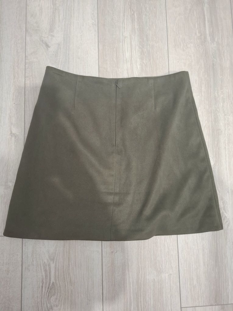 Zamszowa spódnica khaki L 40 George