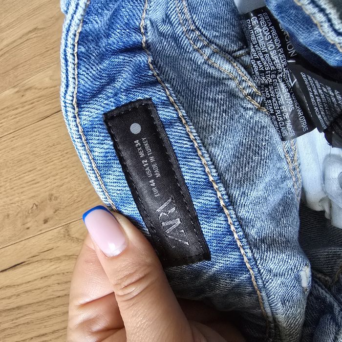 Spodnie dżinsy jeans Zara xl 42 xxl 44 bootcut zw collection high rise