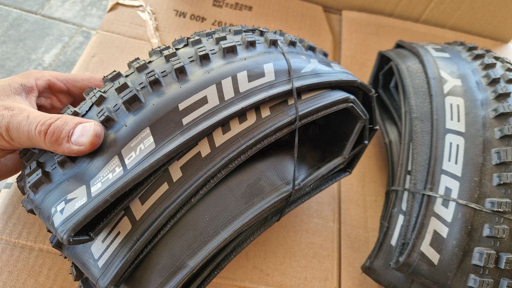 Dwie opony Nowe Schwalbe nobby nic  29x2.25 addix evolution TLE trial