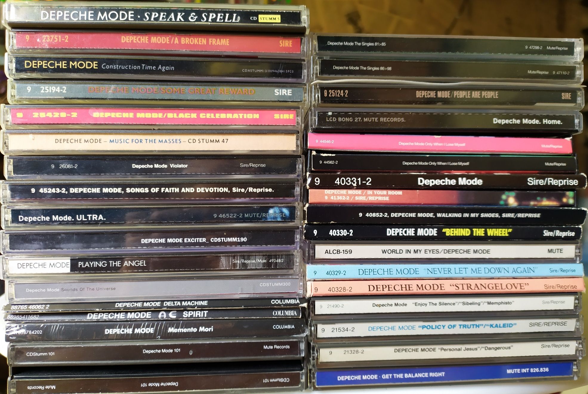 Весь Depeche Mode Дискографія лот 37 CD 34 реліза США Англія Японія