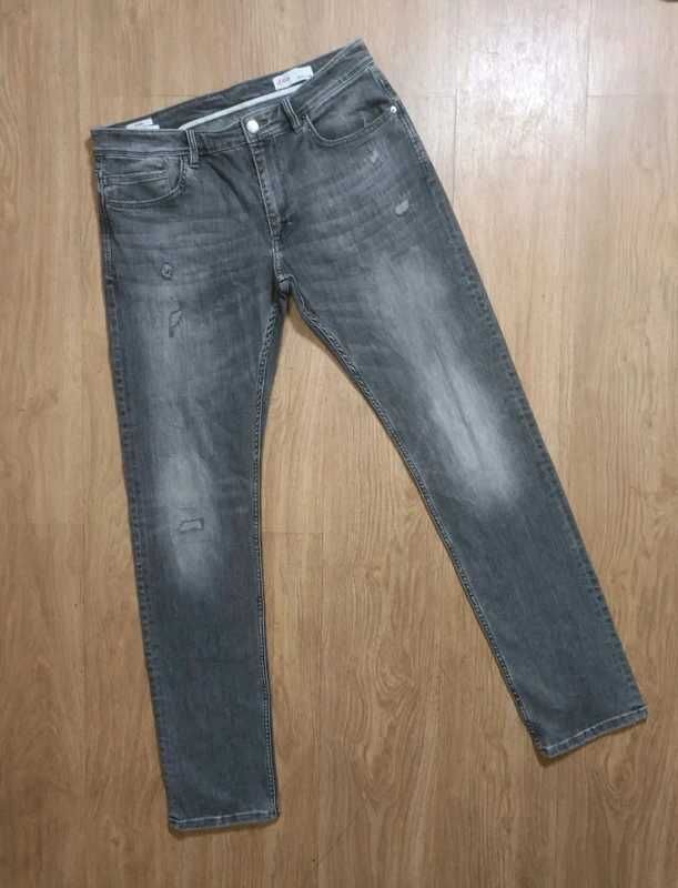s.oliver keith hyperstretch 3436 szare jeansy męskie elastyczne slim