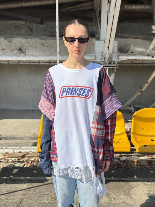 Ресайкл Сорочка Футболка Перешита Дизайнерська